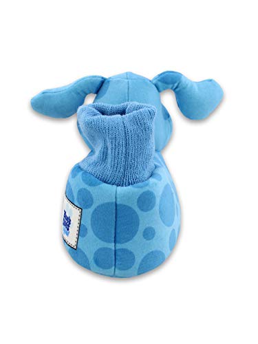 Nickelodeon Blue's Clues & You Blue Toddler Plush 3D Sock Top Slippers (5-6 M Us Toddler, Blue) #TOP3