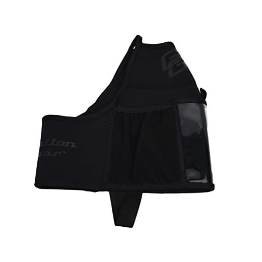 Gallon Gear 1 Gallon Fitness Hydration Cover | Neoprene Insulated Cooling & Portable Gym Water Bottle Carrier | CASE with Storage Pockets (Black)