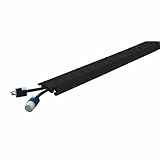 Fastlane FL1X1.5-B Polyurethane 1 Channel Drop Over Cable Protector with L-Shaped Connectors, Black, 36