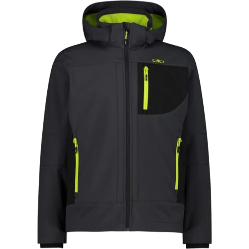 CMP - Herrenjacke mit Kapuze und Reißverschluss, Anthrazit-Säure, 56