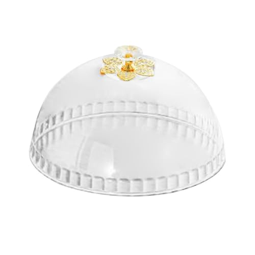 MagiDeal Couvercle de dôme à gâteau, couvercle de couverture à gâteau, pâtisserie affichage Cloche Round Food Dôme pour le service de plaque d'anniversaire, 21cm