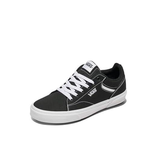 Vans Seldan, Sneaker Homme, Noir ((Canvas) Black/White), 44 EU