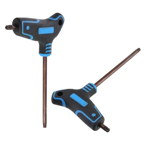 Image of Antrader T40 Torx Screwdriver,Anti Tamper Proof Torx Key,S2 Steel Non-Slip T-Handle Dual End Wrench (Blue)