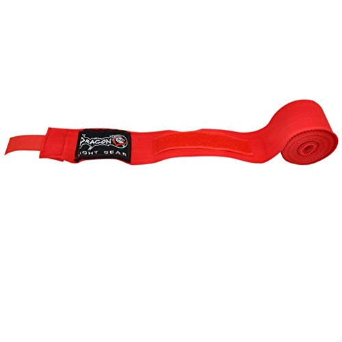 Boks Bandaj Kick Boks ve Muay Thai 5 Metre Elastik Bandaj (Kırmızı)