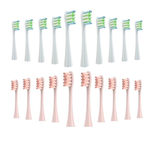 20 �̃u���V�w�b�h�����p�A�݊���������܂�Oclean X/X PRO/Z1 ���u���V�Ə_�炩���уu���V�����\(10 white 10 pink)