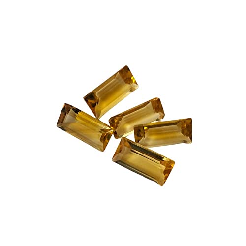 Citrine naturelle en gros de forme rectangle à facettes taille fine pour bijoutiers