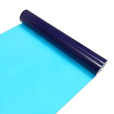 Silencear Floor Protection Film, 36in x 500ft PE Self Adhesive Floor Protector Tape, Portable Carpet Protection Film for Moving, Painting and Showrooms, Blue