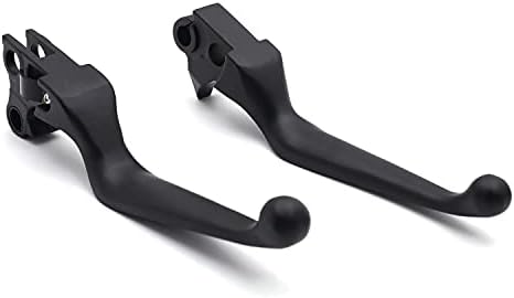 HTTMT MT241-027- Brake Clutch Hand Lever Compatible with Harley 1996-2003 XL/1996-2007 Dyna Touring/1996-2007 Softail Black