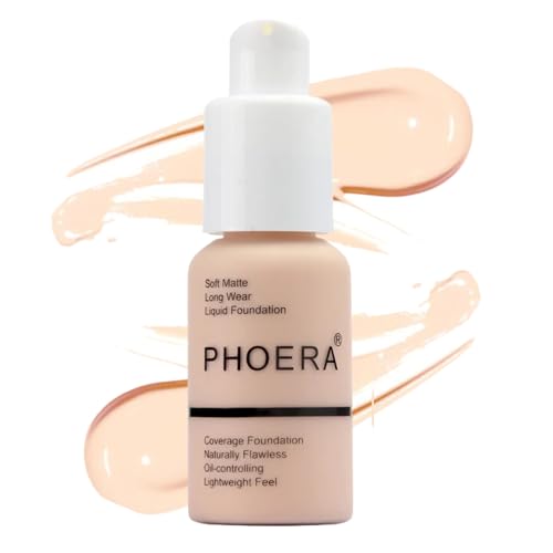 Image of Noble Gifts - Foundation, Full Coverage Foundation, Soft Matte, Oil Control Foundation Makeup Flawless Smooth Long Lasting 24HR Waterproof and Blendable 30ml (101 - Porcelain)