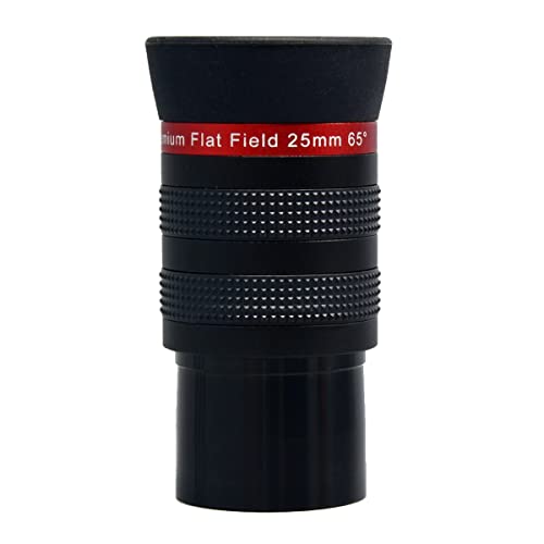 Accesorios para telescopios 1,25 pulgadas y ocular gran angular de 25mm con 65 grados
