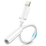 iPhone イヤホンジャック 変換アダプター 【2024アップグレード版】 Lightning - 3.5 mm 3極 & 4極 イヤホン変換アダプタ 通話/音楽/音量調節対応 MFi認証 DAC搭載 HIFI音質 24bit/96KHz GAEF 高耐久性& TPE材質 アイホン イヤホン変換 iPhone 14/13/12/11/XR/8/7,iPad,iPodなどに適用 （ホワイト)