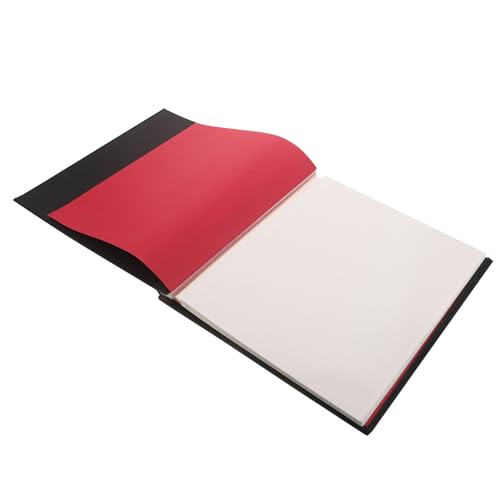 OATIPHO Álbum de Fotos Autoadhesivo DIY de 16 Pulgadas con Cubierta de Lino Negro 40 Páginas Blancas Adhesivas para Scrapbooking Álbum para Graduación Bodas y Recuerdos Familiares