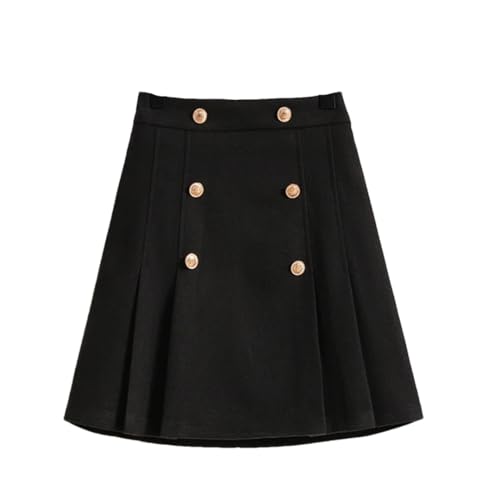 Amazon.com: Pleated Classic A-Line Woolen Skirts Woman Autumn