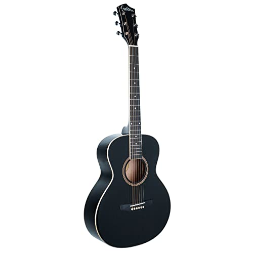 Guitare Folk de Voyage Eagletone HOBO Black – Guitare Acoustique Noire idéale pour Débutant Forme Travel pour Voyager avec Housse Offerte - Les Beatles, Paul McCartney, John Lennon, RIngo Starr, George Harrison Guitare Folk de Voyage Eagletone HOBO Black - Guitare Acoustique Noire idéale pour Débutant Forme Travel pour Voyager avec Housse Offerte
