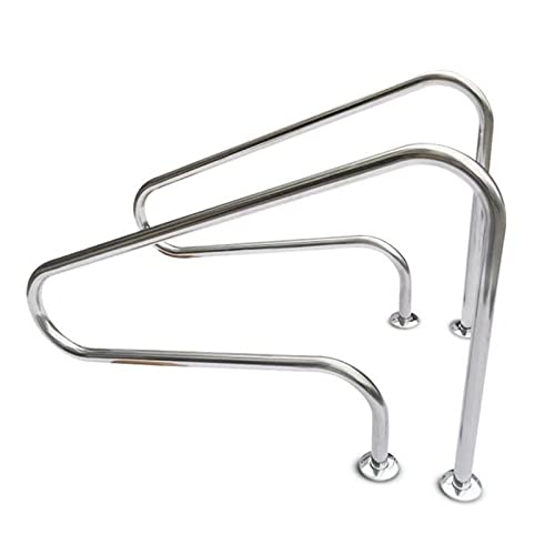 Lxning Barandilla De Piscina De Acero Inoxidable 304, Pasamanos De Piscina De Seguro Y Antideslizante, 250kg Capacidad De Carga, Fácil Montaje, 125x80cm (Size : 1 Pack)