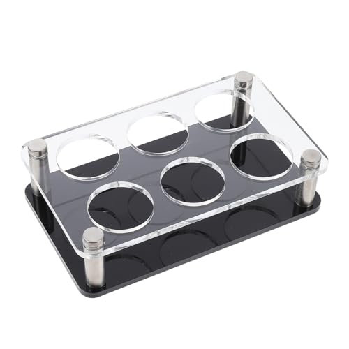 COLLBATH Soporte Acrílico para Vasos de Diseño Compacto y Moderno para Bar Hogar Fiestas y Cafeterías Fácil de Limpiar y Organizar Copas de Licor