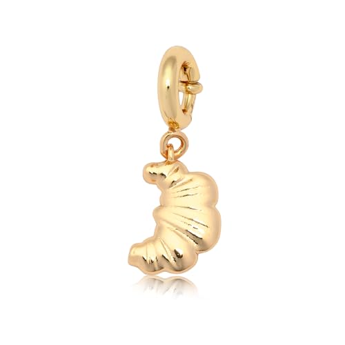 Little Words Project Croissant Charm, Customizable Jewelry for Bracelets, Necklaces,