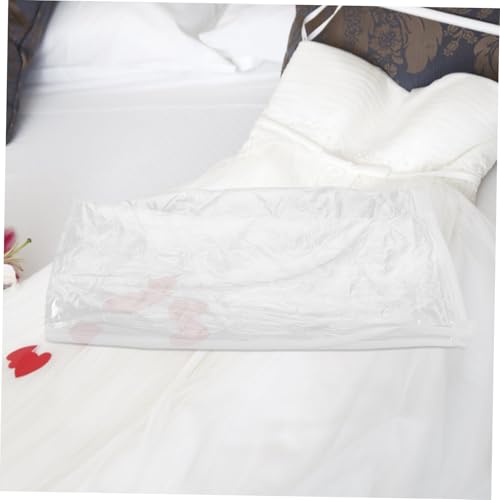CHILDWEET Bridal Wedding Gown Garment Bag Transparent Dust Cover for Comprehensive for Wedding Elegant Design for Easy Storage and Transportation4