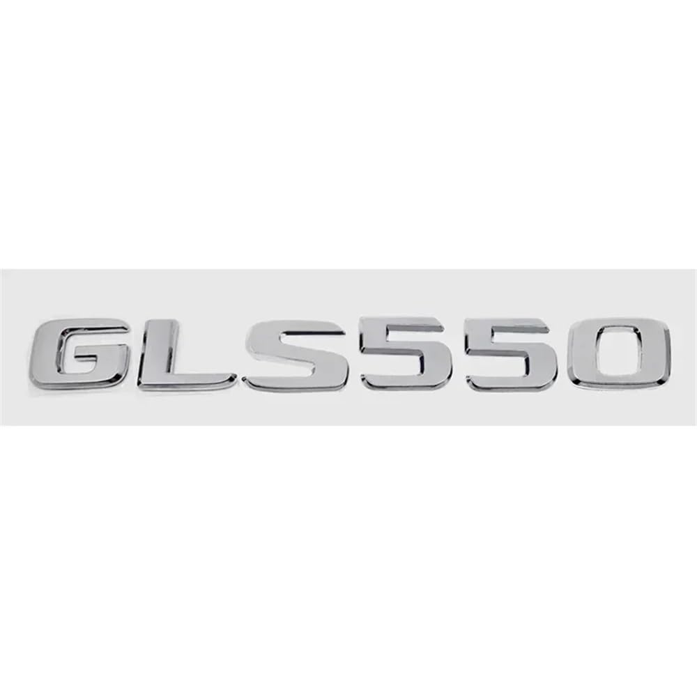 YTQMoreBNZ YYDStes Car Digital Alphabet Trunk Emblem Badge Decal Compatible With Mercedes Benz GLS200 GLS250 GLS260 GLS300 GLS320 GLS350 GLS500 GLS550 GLS600