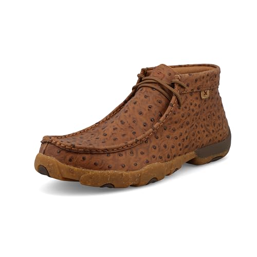 Image of Twisted X Men's Chukka Driving Moc Boot, Cognac, 11.5 W