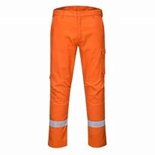 Pantalon de travail anti-feu Portwest Bizflame orange en taille XL