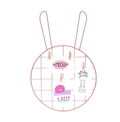 Image of Art Street Rabit Bunny Pink DIY Metal Photo Grid for Home Wall Decor and Living Room Decoration (Size - 11.5 x 18.5 Inches)