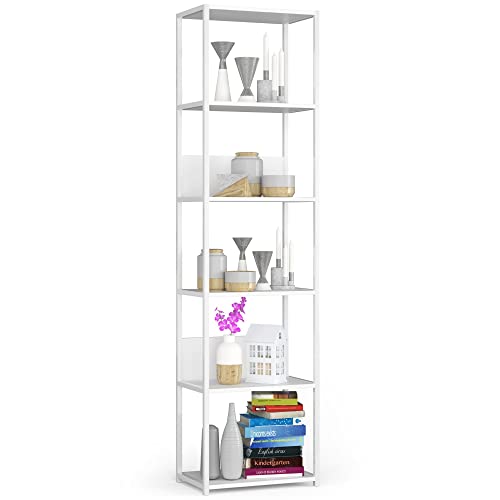 AKORD | Bibliothèque Loft 50 cm | Compacte | Spacieuse | 6 étagères | pour Le Bureau | Moderne | Robuste | Résistant aux dommages | pour Divers...
