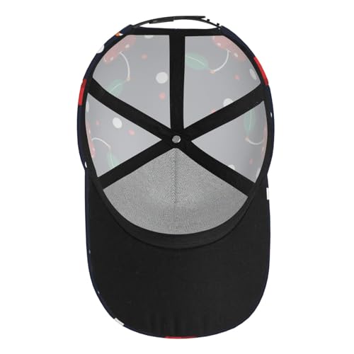 Casquette de baseball cerises respirante, protection solaire réglable pour le sport - 4