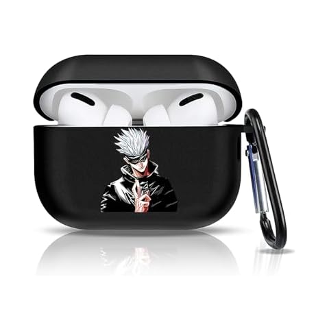 Anime Pattern Design for AirPods Pro 2nd Generation Case Cover with Keychain, Cute Anime Compatible with Airpods pro 2 Case, Full Protective Soft Silicone Shockproof Headphone Case Cover