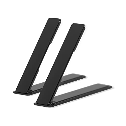 2 Pcs Foldable Cell Phone Kickstand For Desk,360°Rotation Adjustable Cellphone Ring Holder Finger Kickstand Compatible With Most Smartphones Tablets(Gun Black) #TOP10
