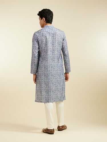 Image of DIWAS BY MANYAVAR Men's Cotton Blend Printed Kurta (1pc)