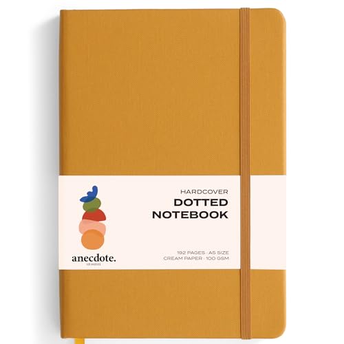 ANECDOTE. Dotted Journal Notebook, 192 Pages, A5 size: 8.3'...