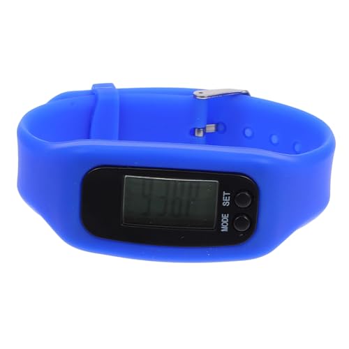 Toddmomy Portable Silicone Pedometer Watch Lightweight Step Counter Bracelet for Men Women Fitness Tracking Motivational Step Counting Wristband