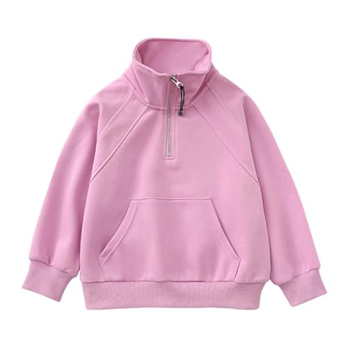 Quarter Zip Sweatshirts for Girls 2025 Fall Trendy Stand Collar Pullover Hoodies Casual Athletic Jacket Outerwear 5-16Years