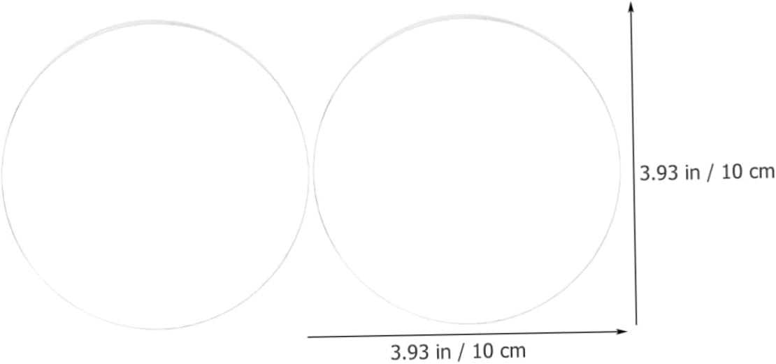 Cabilock 200pcs Transparent Acrylic Round Discs Clear Cake Base Discs for Handmade Cakes Reusable Drums for Weddings Birthdays and Events and Convenient
