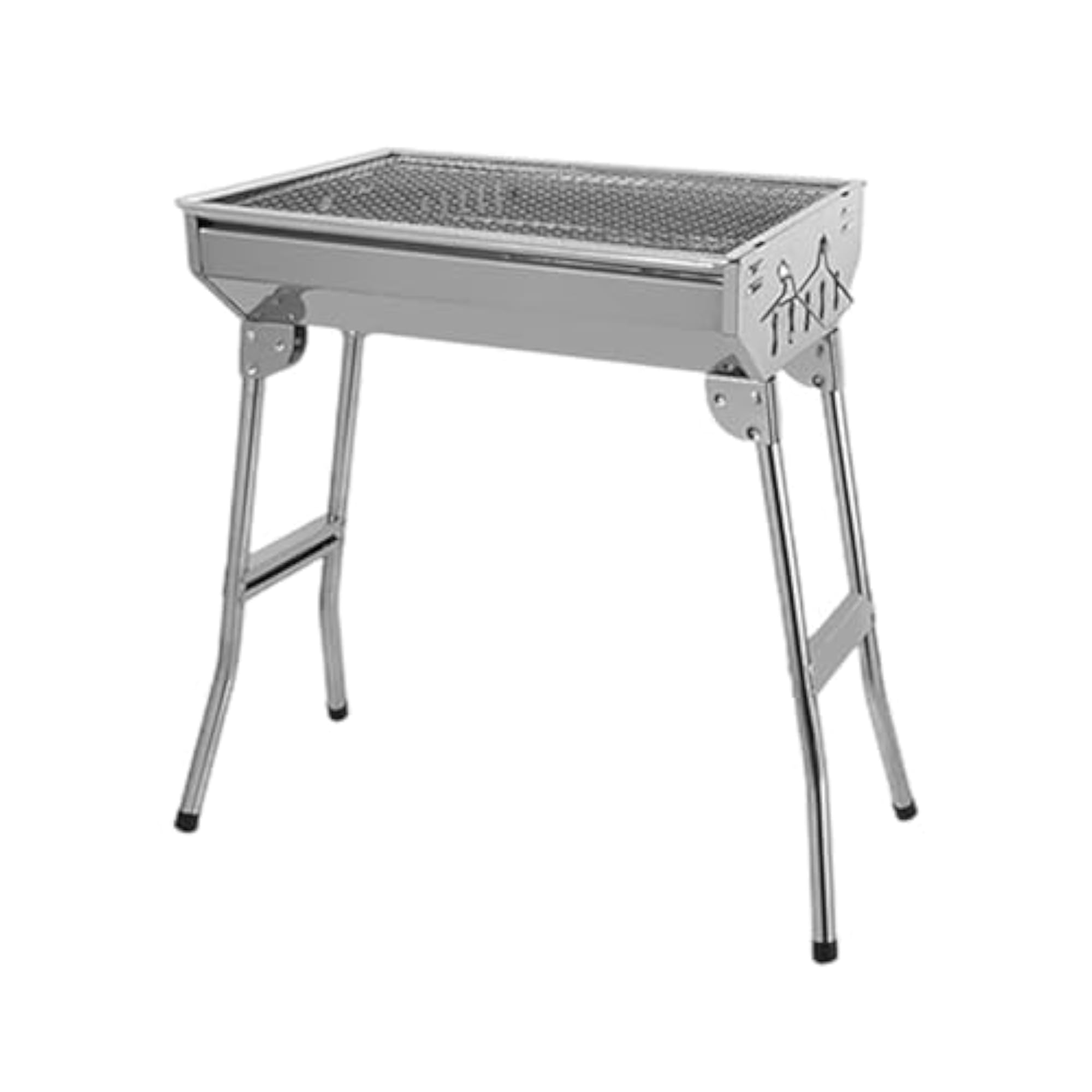 Folding Barbecue Grill, Metal Charcoal Grill
