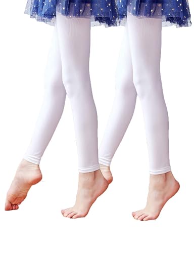 Image of Daydance Girl's Women's Footless Tights for Dance, Balle, Gymnasics