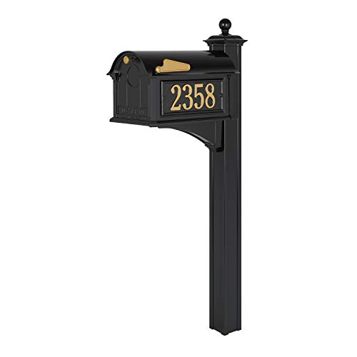 Whitehall 16646 Balmoral Mailbox, Black #TOP3