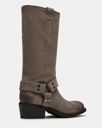 Steve Madden Women's Ruskin Boot, Taupe Suede, 8.5