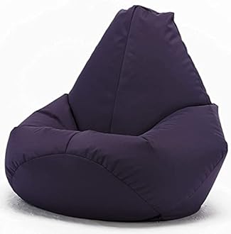 Beautiful Beanbags - Adult Highback Beanbag Chair - Large Water-Resistant for Indoor and Outdoor Use - Lounge or Gaming Chair - Manufactured in UK (Purple)