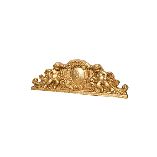 Biscottini Fregio legno 73x26 cm Made in Italy - Fregi per mobili e pareti - Fregi in legno decorativi per mobili e pareti con finitura anticata