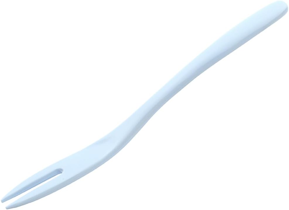 Hutzler 7.75 Inch Melamine 2-Prong Mini Fork, Great for Serving Condiments, Small Bites, or Getting into Narrow Jars (Butter Yellow)