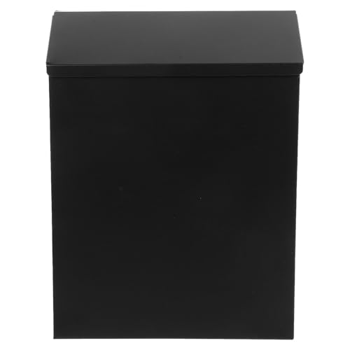 Lurrose Scatola Parete Supporto Per Postazione Di Posta All'aperto Cassetta Postale Chiave Coperture Sospeso Montare Montato Cassette Postali a Muro Moderno Ferro Da Stiro