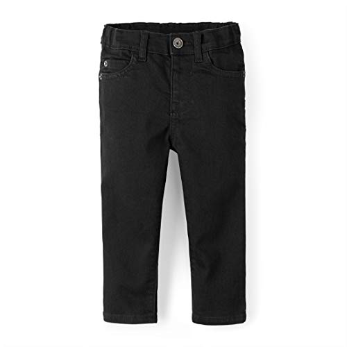 The Children's Place Baby Boys and Toddler Boys Stretch Skinny Jeans, Black Wash, 9-12 MONTHS