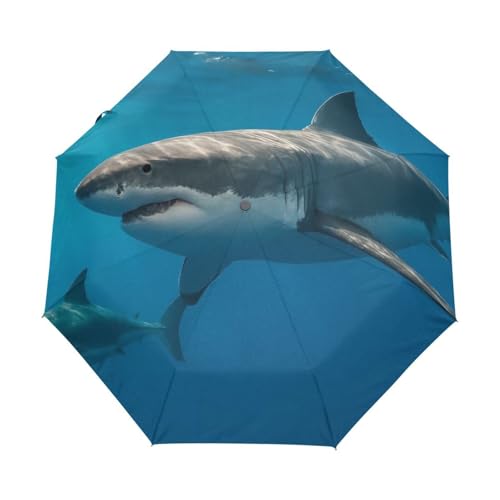 Parapluie automatique GAIREG White Sharks pour les trajets quotidiens en ville