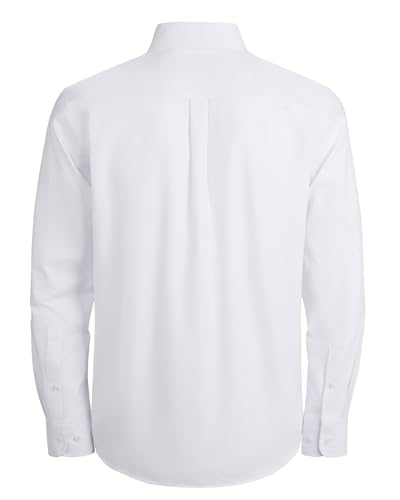 J.VER Boy's Solid Long Sleeve Casual Oxford Shirt for Kids