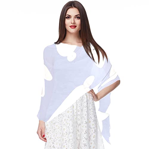 Foulard en mousseline de soie pour femme imprimé lapin multicolore