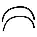 Fender Flares Wheel Arch Molding Trim Compatible with 2016-2022Mercedes Benz GLC300 Rear Left+Right 1 Pair Wheel Arch Trim Wheel Protector Extensions 2538850822,2538850722