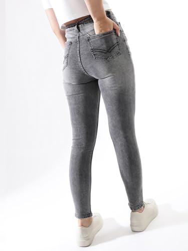Image of High Star Women Washed Skinny fit Highrise Stretchable Jeans
