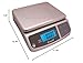 San Jamar Digital Food Scale, Battery Operated with 66 Pound Capacity for Cooking, Baking, Meal Prep, Diet Tracking, Stainless Steel, 6.82 Pounds, Silver